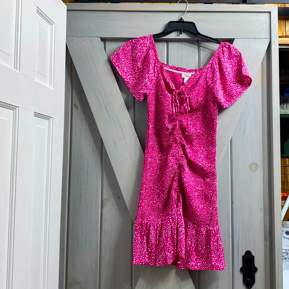 Ruched Pink Dress